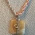Silver wrapped Calcite Necklace,  $ 65.