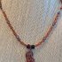 3 Falling Leaves Set<br />patinaed copper with beads, $ 85.