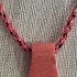 Coral Wedge & Kumihimo Necklace, $ 50.