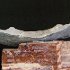 ' Cliffs and Cave '<br />5 x 10 x 3 inches, Marble and Sandstone, $195.
